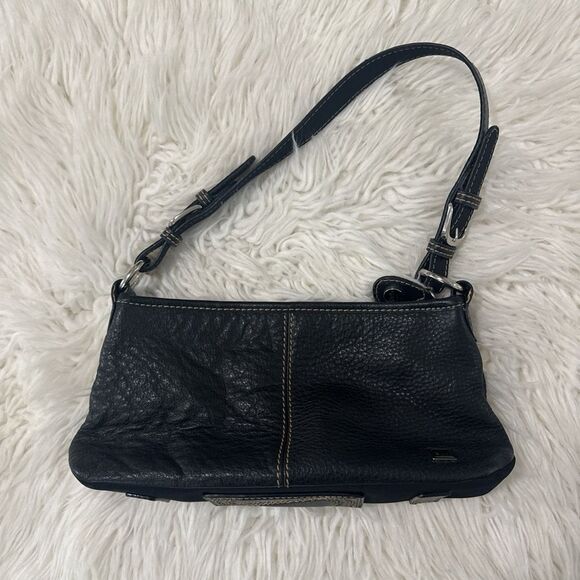 The Sak Y2K Elegant Black Leather Shoulder Bag - Picture 1 of 8